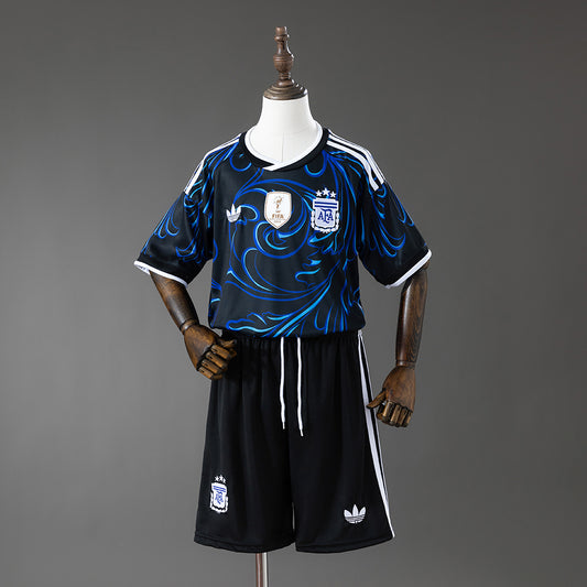 Camiseta Argentina Mundial 2026 segunda equipación versión niño azul – Cortita y al Pie