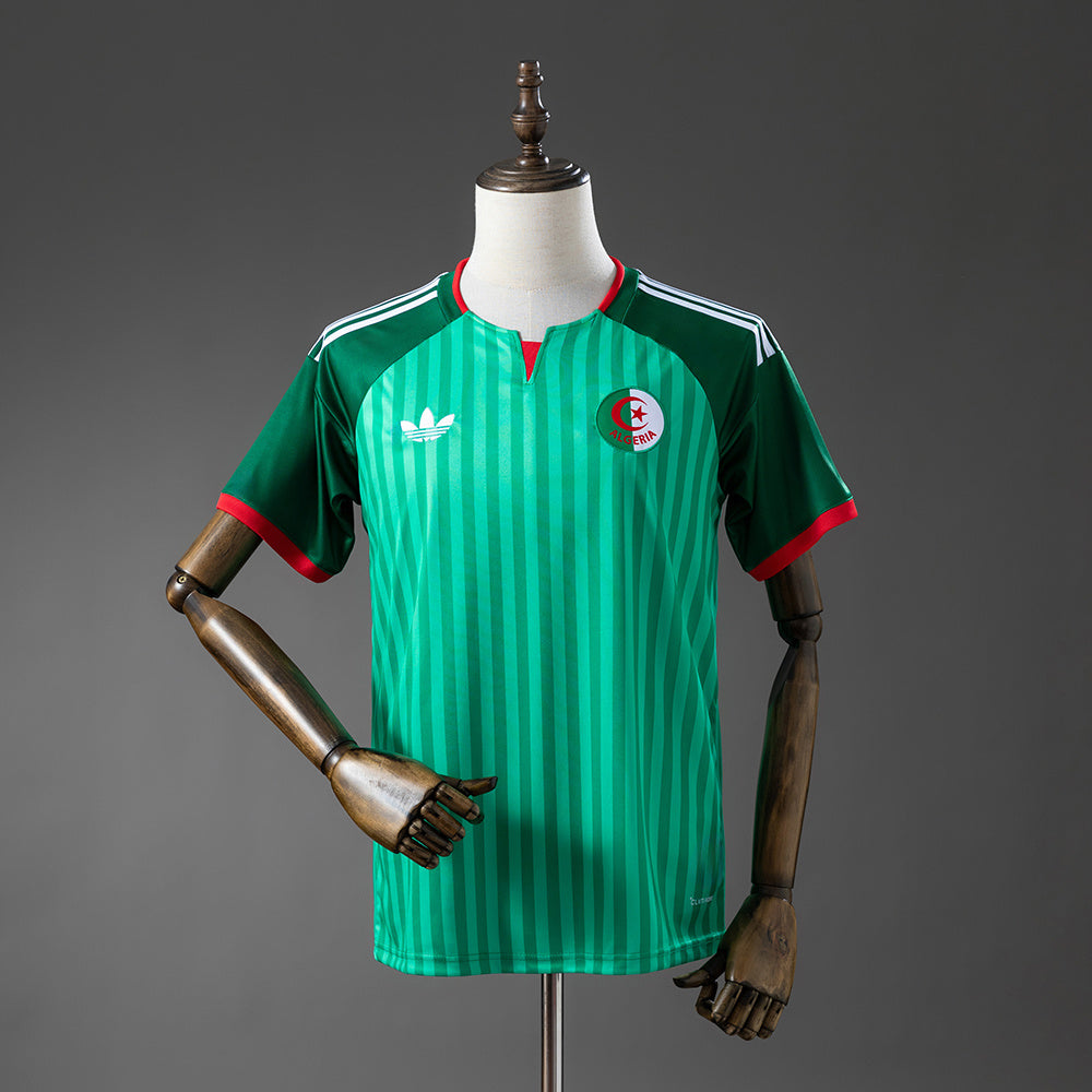 Camiseta Argelia Mundial 2026 segunda equipación versión fan verde – Cortita y al Pie