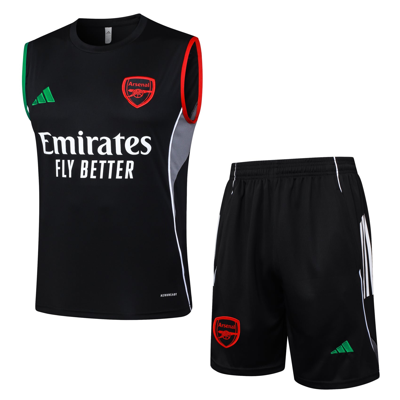 Kit entrenamiento Arsenal 2025/26 primera equipación roja Emirates – Cortita y al Pie