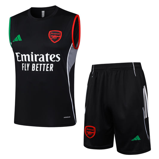 Kit entrenamiento Arsenal 2025/26 primera equipación roja Emirates – Cortita y al Pie