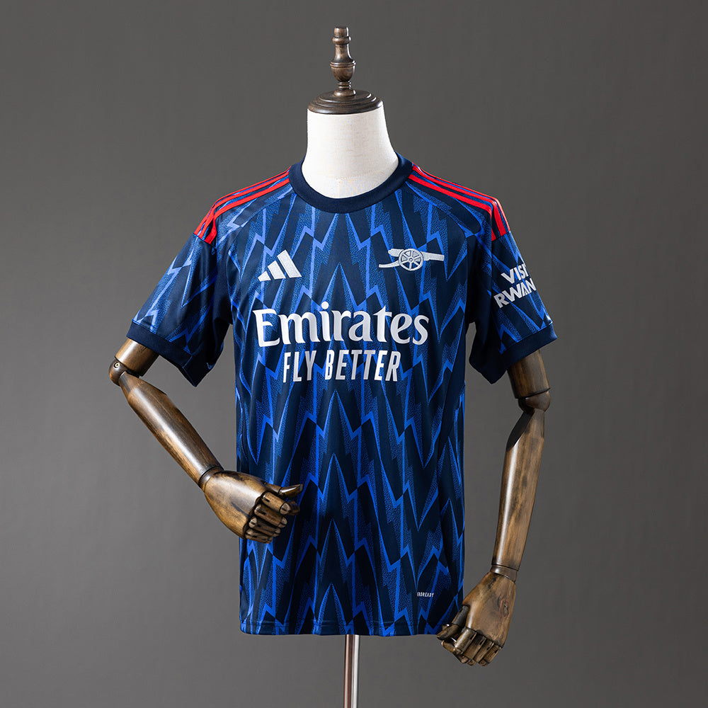 Camiseta Arsenal 2025/26 segunda equipación versión fan blanca Emirates – Cortita y al Pie
