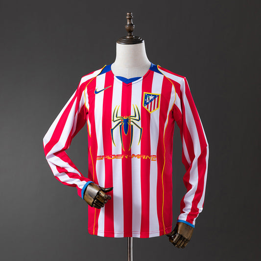 Camiseta retro Atlético de Madrid 2004/05 primera equipación manga larga Torres LaLiga – Cortita y al Pie