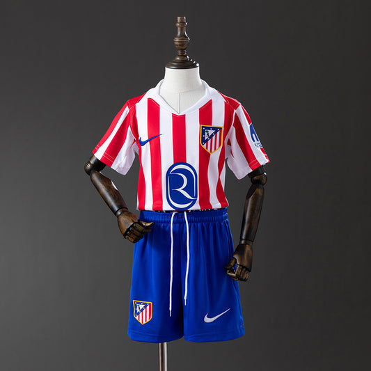 Camiseta Atlético de Madrid 2025/26 primera equipación versión niño rojiblanco – Cortita y al Pie