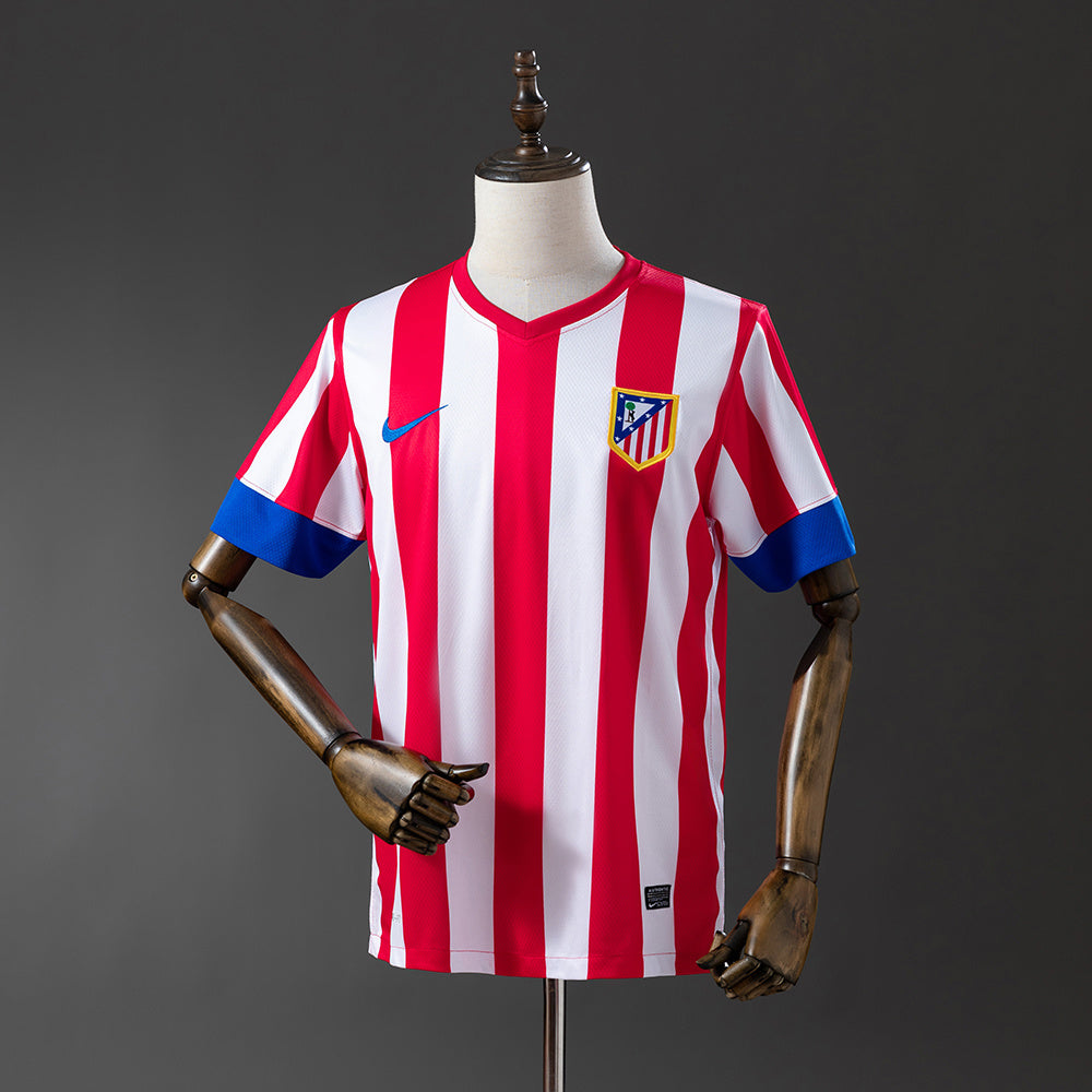 Camiseta retro Atlético de Madrid 2012/13 primera equipación rojiblanca Falcao Copa Europa – Cortita y al Pie
