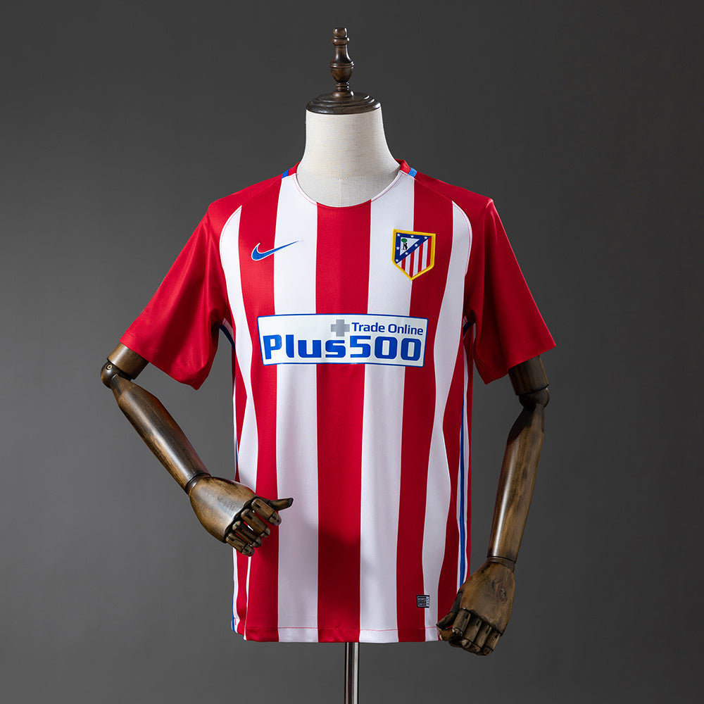 Camiseta retro Atlético de Madrid 2016/17 primera equipación rojiblanca Griezmann LaLiga – Cortita y al Pie