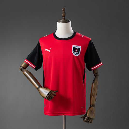 Camiseta Austria Mundial 2026 primera equipación versión fan roja – Cortita y al Pie