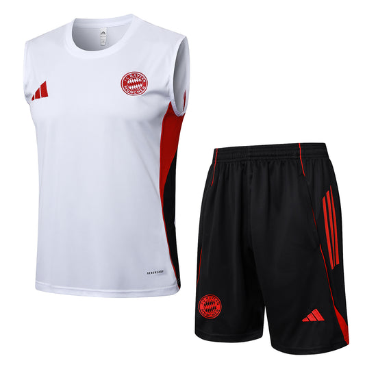 Kit entrenamiento Bayern Múnich 2025/26 primera equipación roja Allianz Arena – Cortita y al Pie