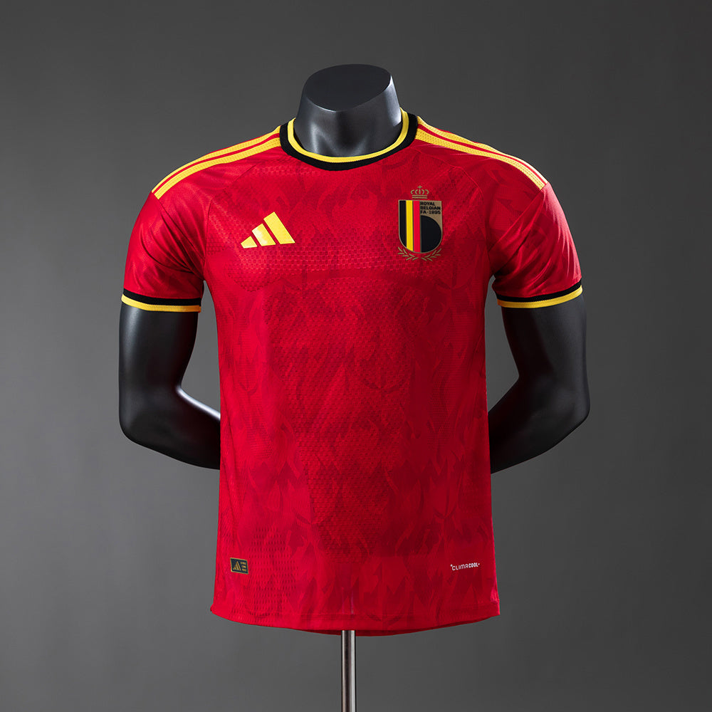 Camiseta Bélgica Mundial 2026 primera equipación versión jugador roja De Bruyne – Cortita y al Pie