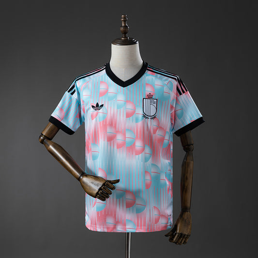 Camiseta Bélgica Mundial 2026 segunda equipación versión fan negra – Cortita y al Pie