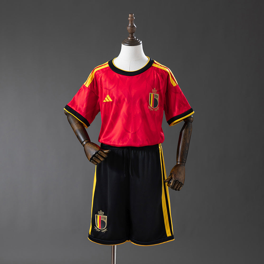 Camiseta Bélgica Mundial 2026 primera equipación versión niño roja – Cortita y al Pie