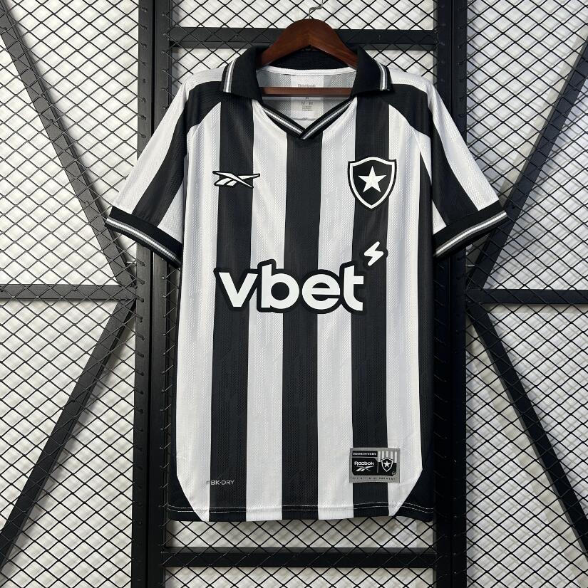 Camiseta Botafogo 2025/26 primera equipación versión fan negra blanca Brasileirao – Cortita y al Pie