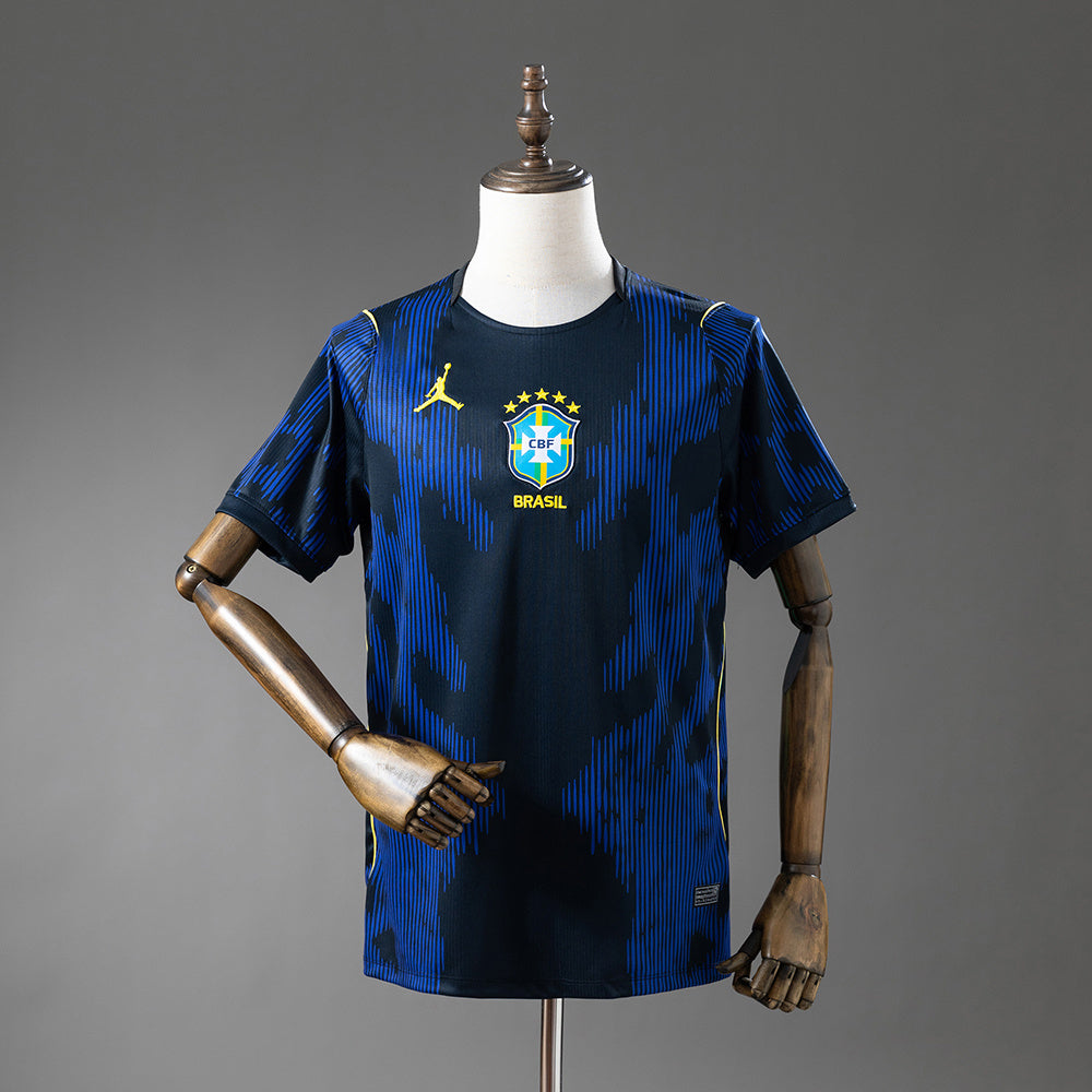 Camiseta Brasil Mundial 2026 segunda equipación versión fan azul – Cortita y al Pie