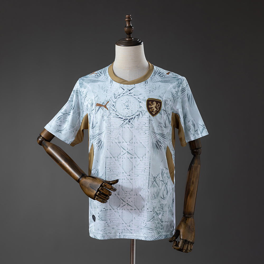 Camiseta República Checa Mundial 2026 segunda equipación versión fan blanca – Cortita y al Pie
