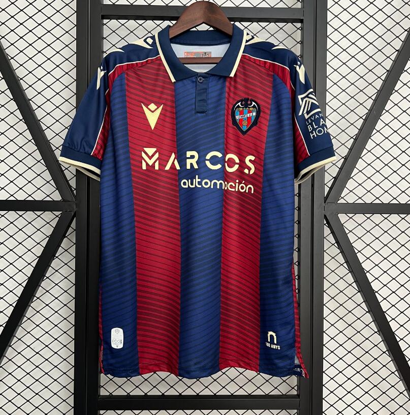 Camiseta Levante UD 2025/26 primera equipación versión fan granate azul LaLiga – Cortita y al Pie