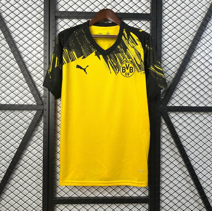 Camiseta Borussia Dortmund 2025/26 primera equipación versión fan amarilla Signal Iduna Park – Cortita y al Pie