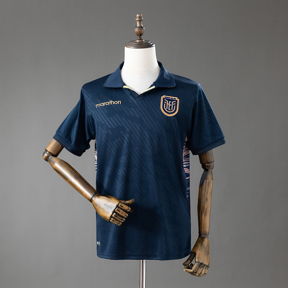 Camiseta Ecuador Mundial 2026 segunda equipación versión fan azul – Cortita y al Pie