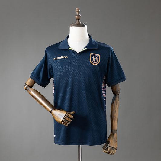Camiseta Ecuador Mundial 2026 segunda equipación versión fan azul – Cortita y al Pie