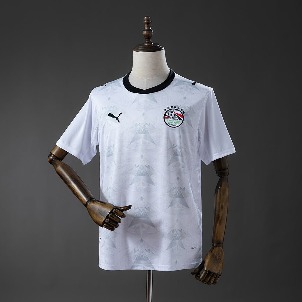 Camiseta Egipto Mundial 2026 segunda equipación versión fan blanca – Cortita y al Pie