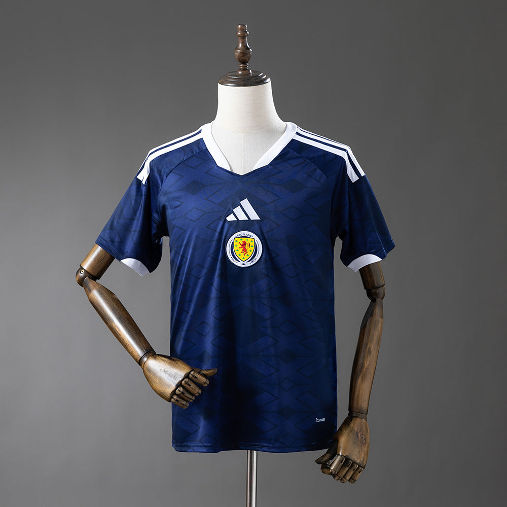 Camiseta Escocia Mundial 2026 primera equipación versión fan azul marino – Cortita y al Pie