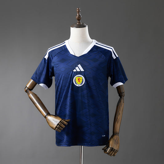 Camiseta Escocia Mundial 2026 primera equipación versión fan azul marino – Cortita y al Pie