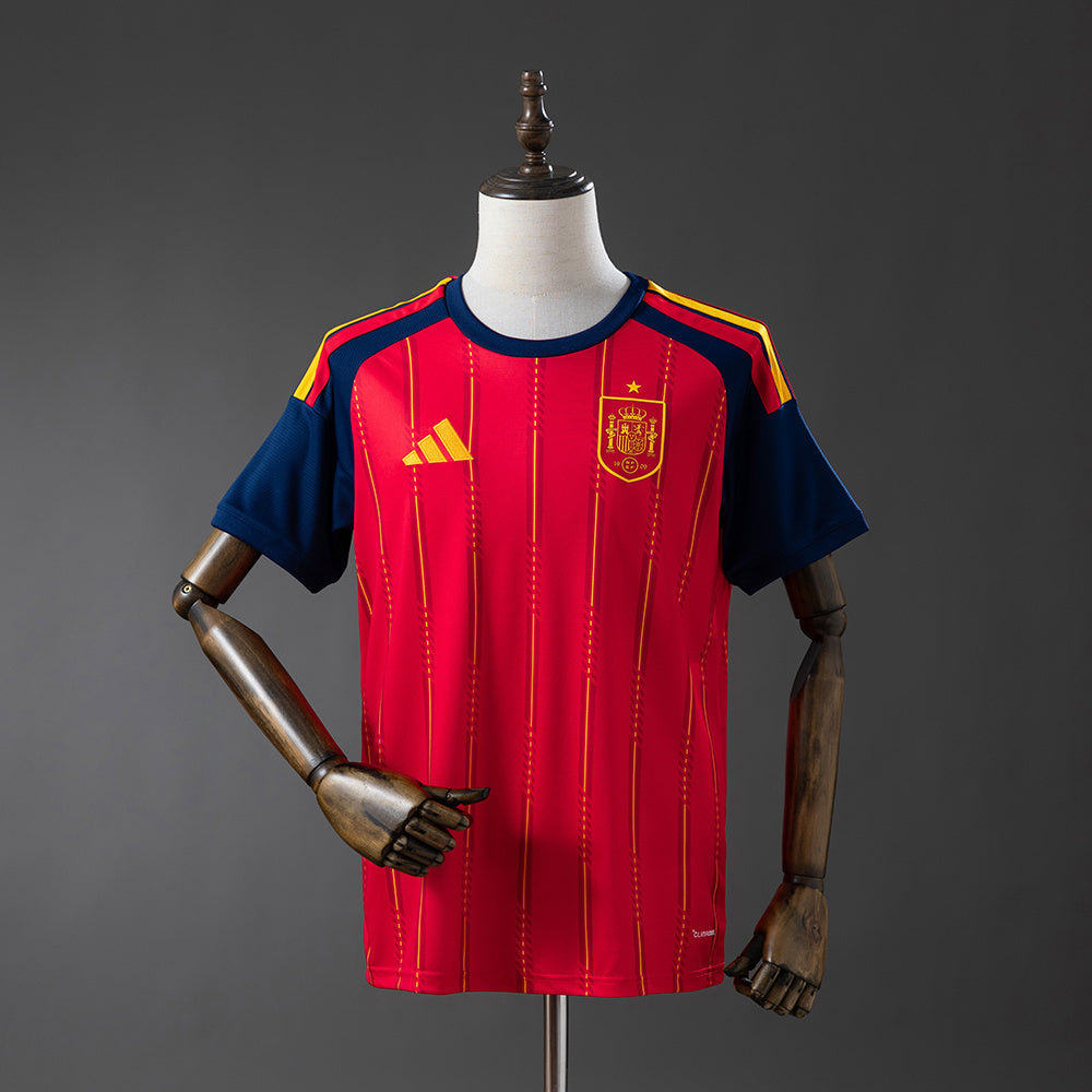 Camiseta España Mundial 2026 primera equipación versión fan roja La Roja – Cortita y al Pie