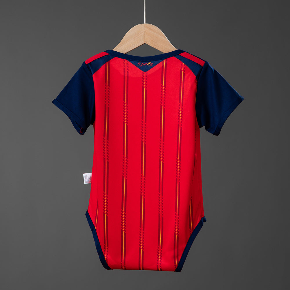 Body España Mundial 2026 primera equipación versión bebé detalle escudo RFEF – Cortita y al Pie