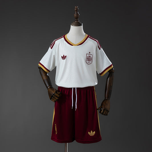 Camiseta España Mundial 2026 segunda equipación versión niño azul marino – Cortita y al Pie