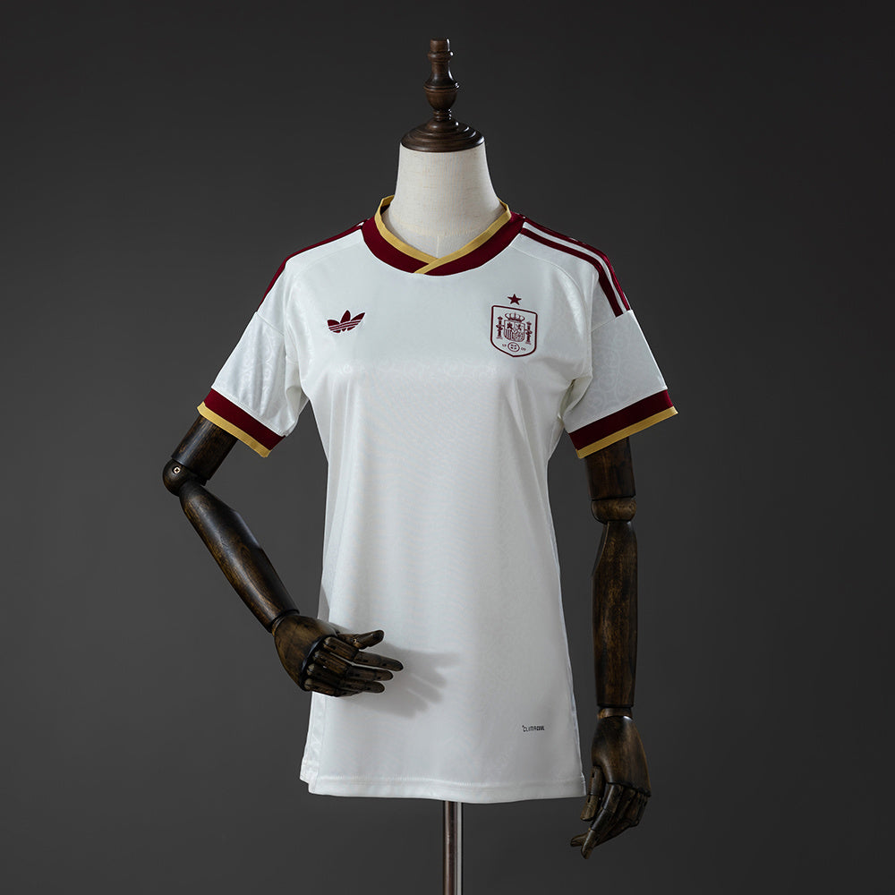 Camiseta España Mundial 2026 segunda equipación versión fan mujer azul marino – Cortita y al Pie