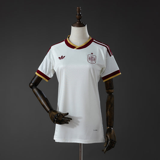 Camiseta España Mundial 2026 segunda equipación versión fan mujer azul marino – Cortita y al Pie