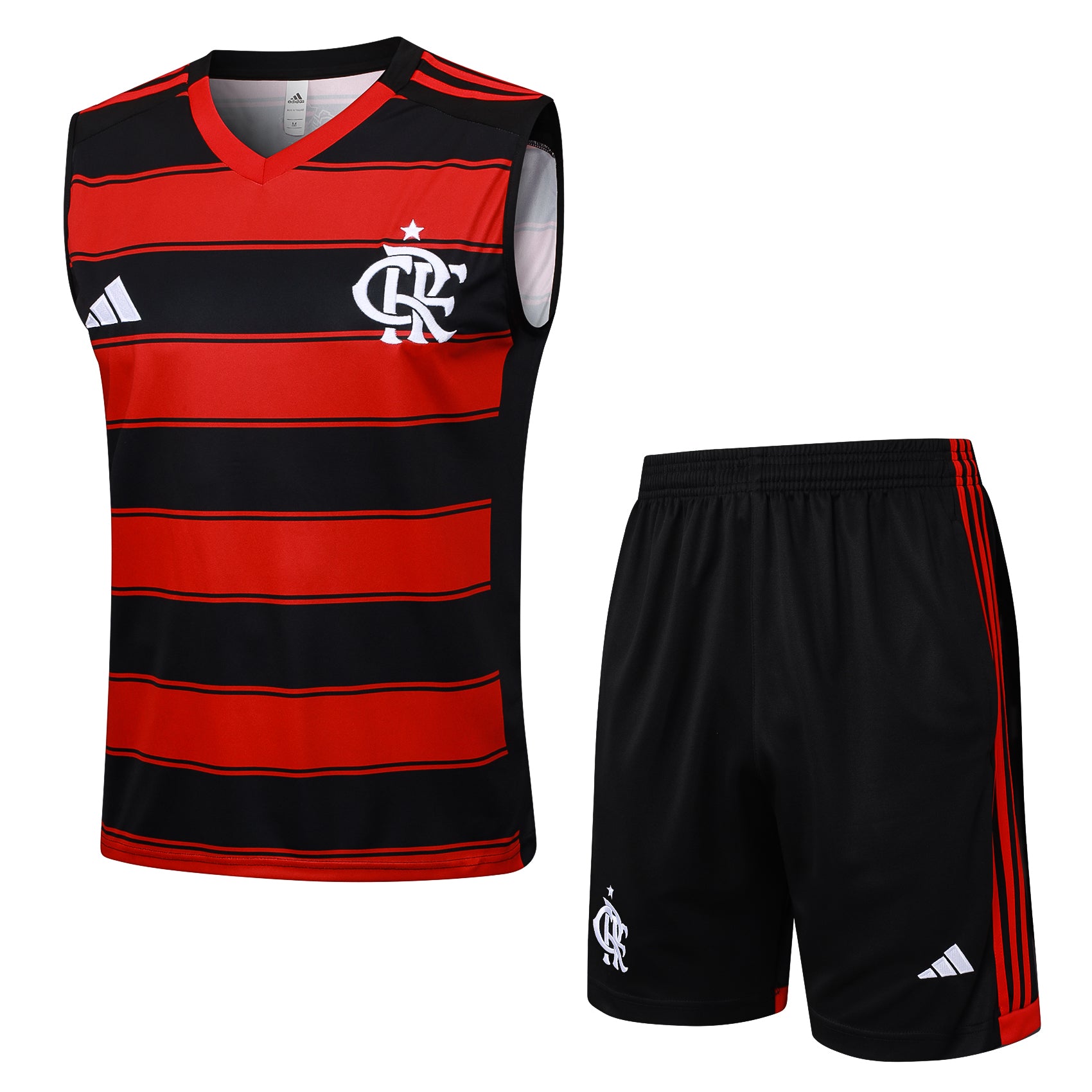 Kit entrenamiento Flamengo 2025/26 primera equipación rojo negro Maracanã – Cortita y al Pie