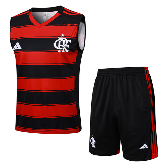 Kit entrenamiento Flamengo 2025/26 primera equipación rojo negro Maracanã – Cortita y al Pie