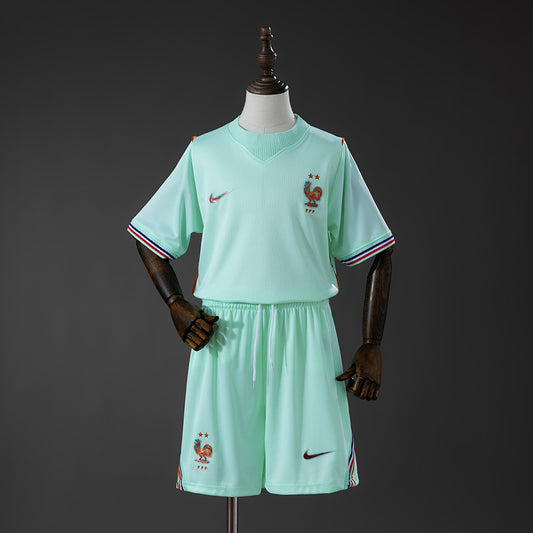 Camiseta Francia Mundial 2026 segunda equipación versión niño blanca – Cortita y al Pie