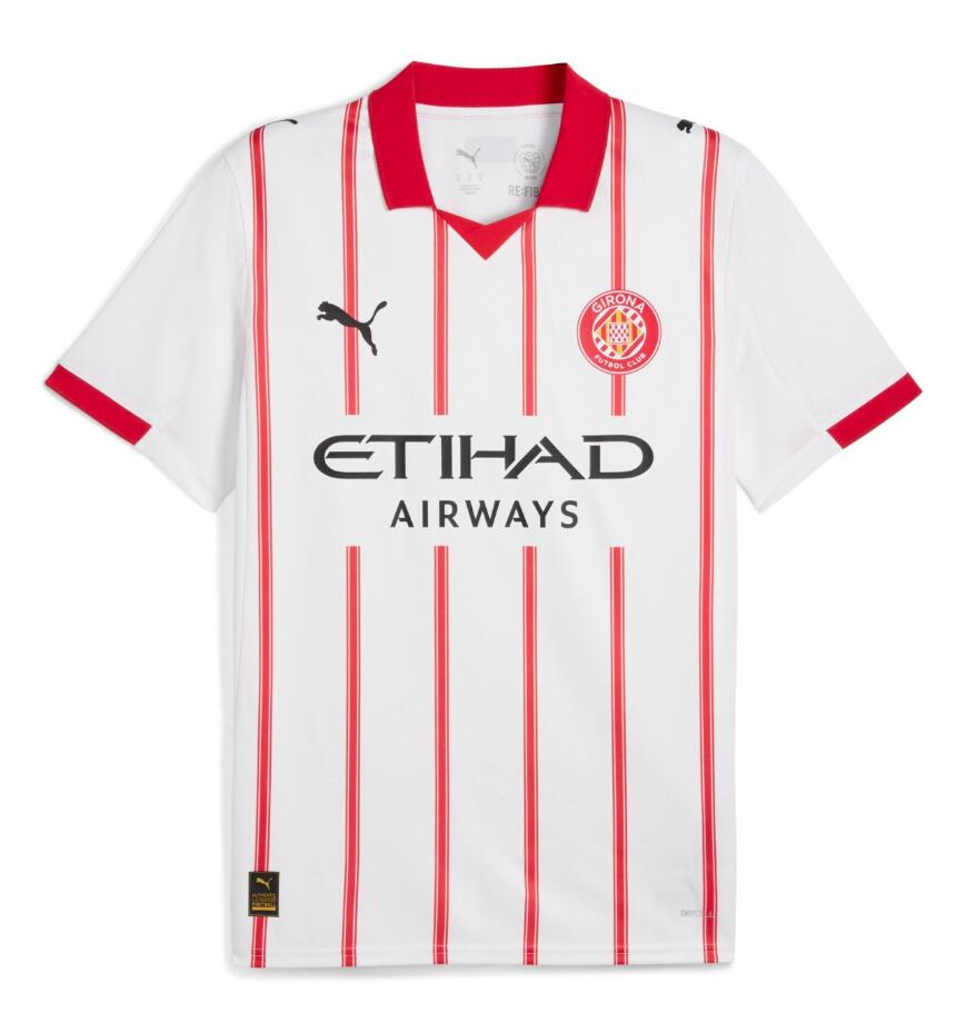 Camiseta Girona 2025/26 primera equipación versión fan rojiblanca LaLiga – Cortita y al Pie