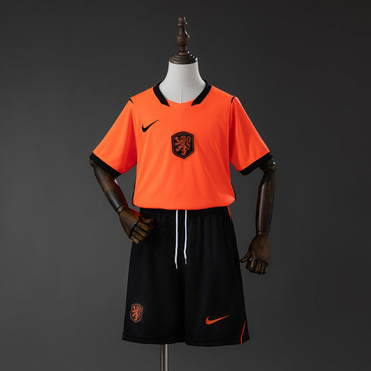 Camiseta Países Bajos Mundial 2026 primera equipación versión niño naranja – Cortita y al Pie