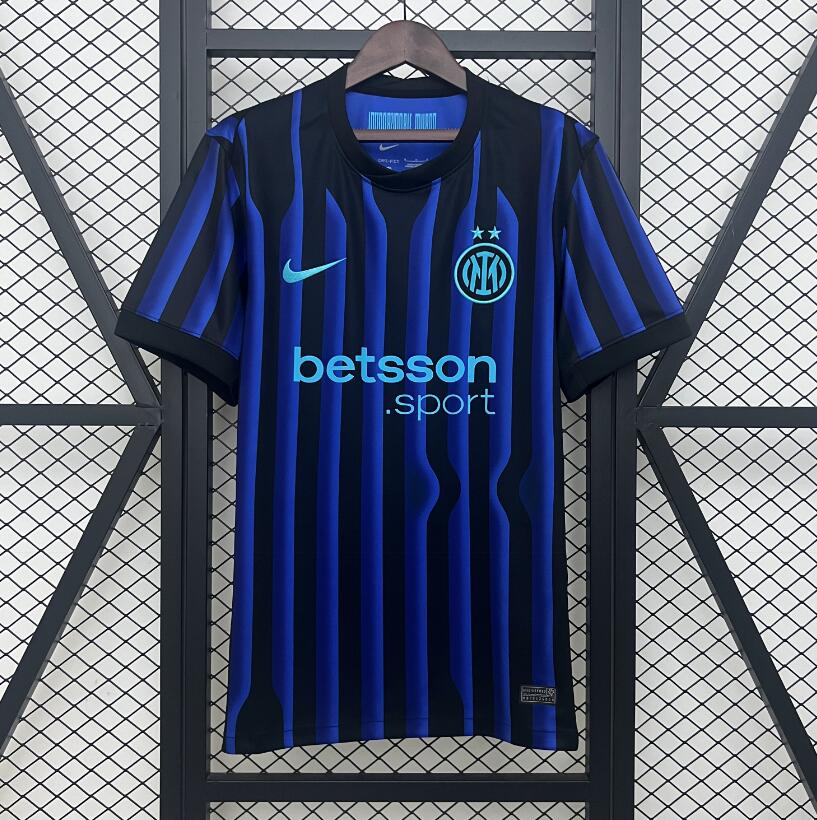 Camiseta Inter de Milán 2025/26 primera equipación versión fan azul negra San Siro – Cortita y al Pie
