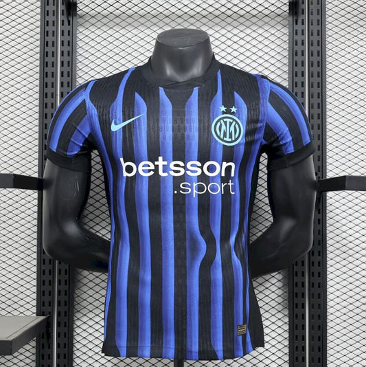 Camiseta Inter de Milán 2025/26 primera equipación versión jugador azul negra – Cortita y al Pie