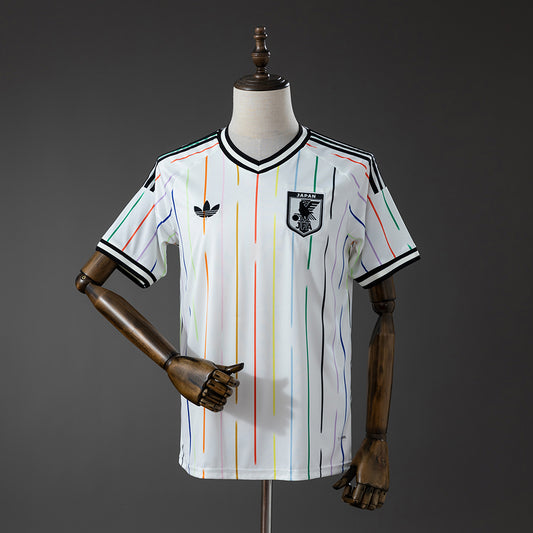 Camiseta Japón Mundial 2026 segunda equipación versión fan blanca Samurai Blue – Cortita y al Pie
