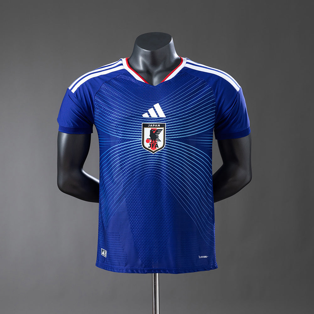 Camiseta Japón Mundial 2026 primera equipación versión jugador azul Samurai Blue – Cortita y al Pie