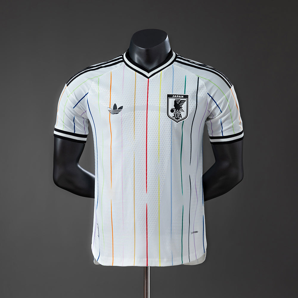 Camiseta Japón Mundial 2026 segunda equipación versión jugador blanca Samurai Blue – Cortita y al Pie