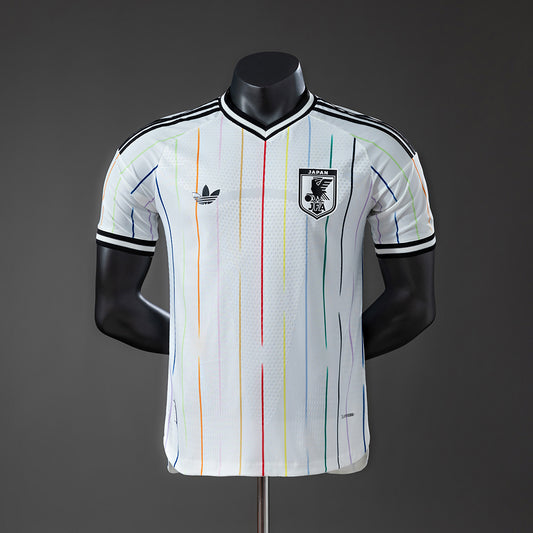 Camiseta Japón Mundial 2026 segunda equipación versión jugador blanca Samurai Blue – Cortita y al Pie