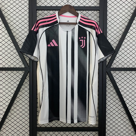 Camiseta Juventus 2025/26 primera equipación versión fan blanca negra bianconeri – Cortita y al Pie
