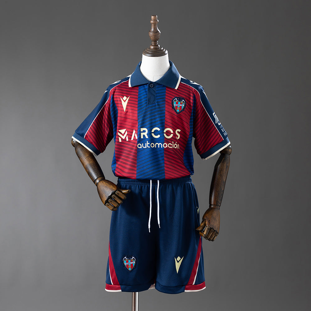 Camiseta Levante UD 2025/26 primera equipación versión niño granata – Cortita y al Pie