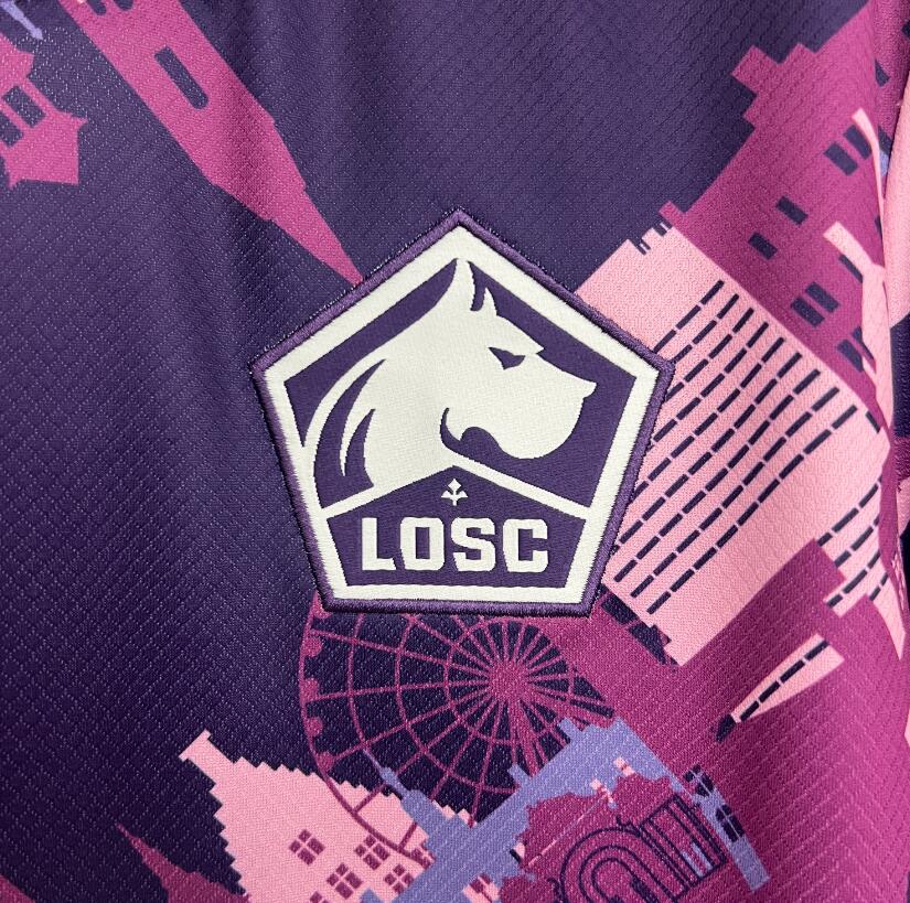Camiseta Lille 2025/26 segunda equipación versión fan lateral – Cortita y al Pie