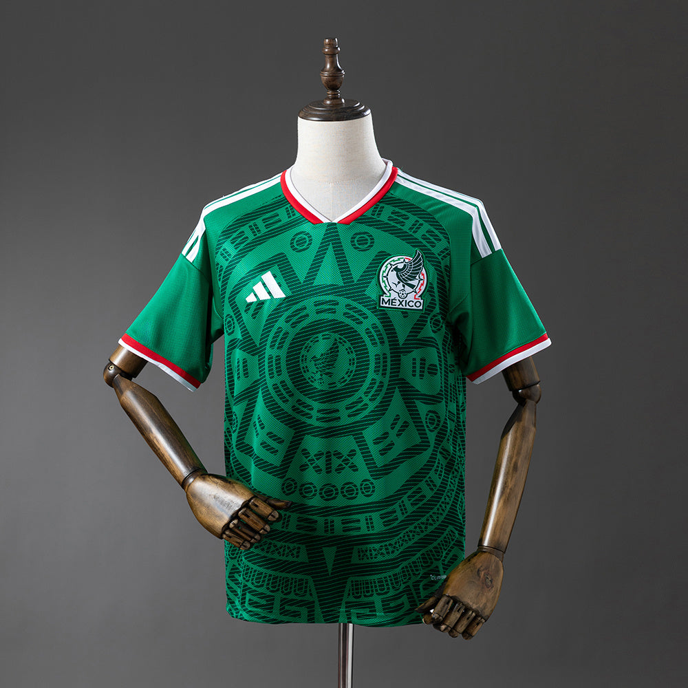 Camiseta México Mundial 2026 primera equipación versión fan verde Azteca – Cortita y al Pie