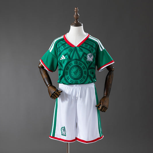 Camiseta México Mundial 2026 primera equipación versión niño verde – Cortita y al Pie
