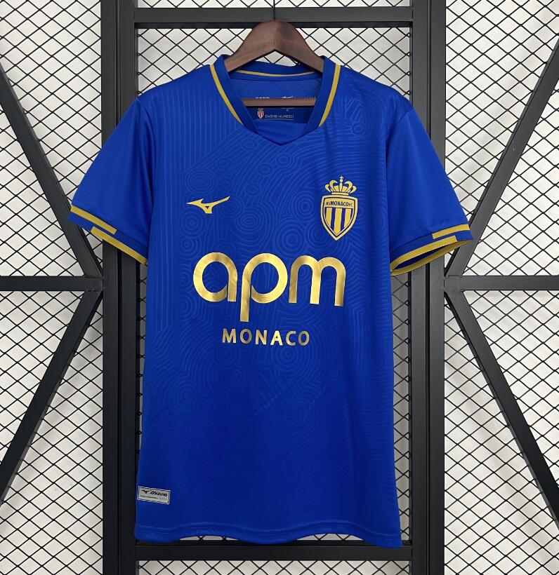 Camiseta AS Mónaco 2025/26 segunda equipación versión fan blanca Ligue 1 – Cortita y al Pie