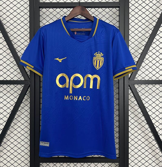 Camiseta AS Mónaco 2025/26 segunda equipación versión fan blanca Ligue 1 – Cortita y al Pie