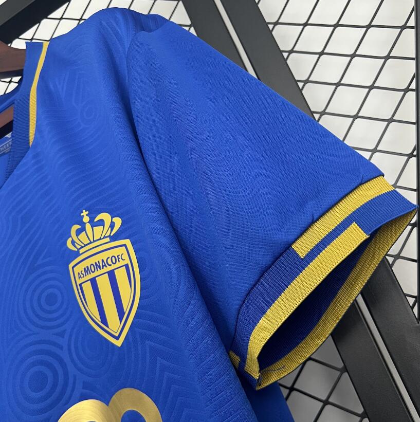 Camiseta AS Mónaco 2025/26 segunda equipación versión fan lateral – Cortita y al Pie