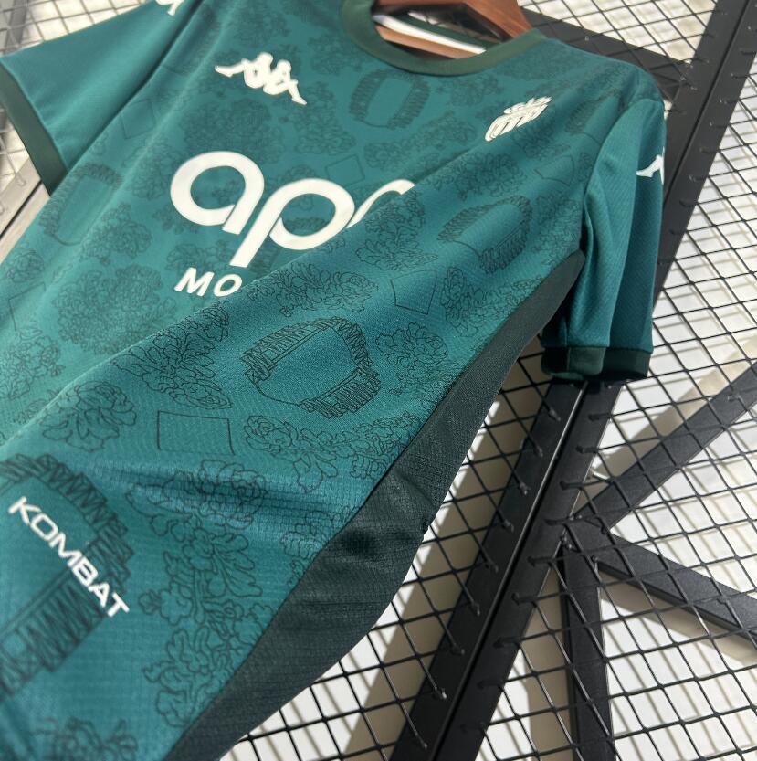 Camiseta AS Mónaco 2025/26 tercera equipación versión fan vista lateral – Cortita y al Pie