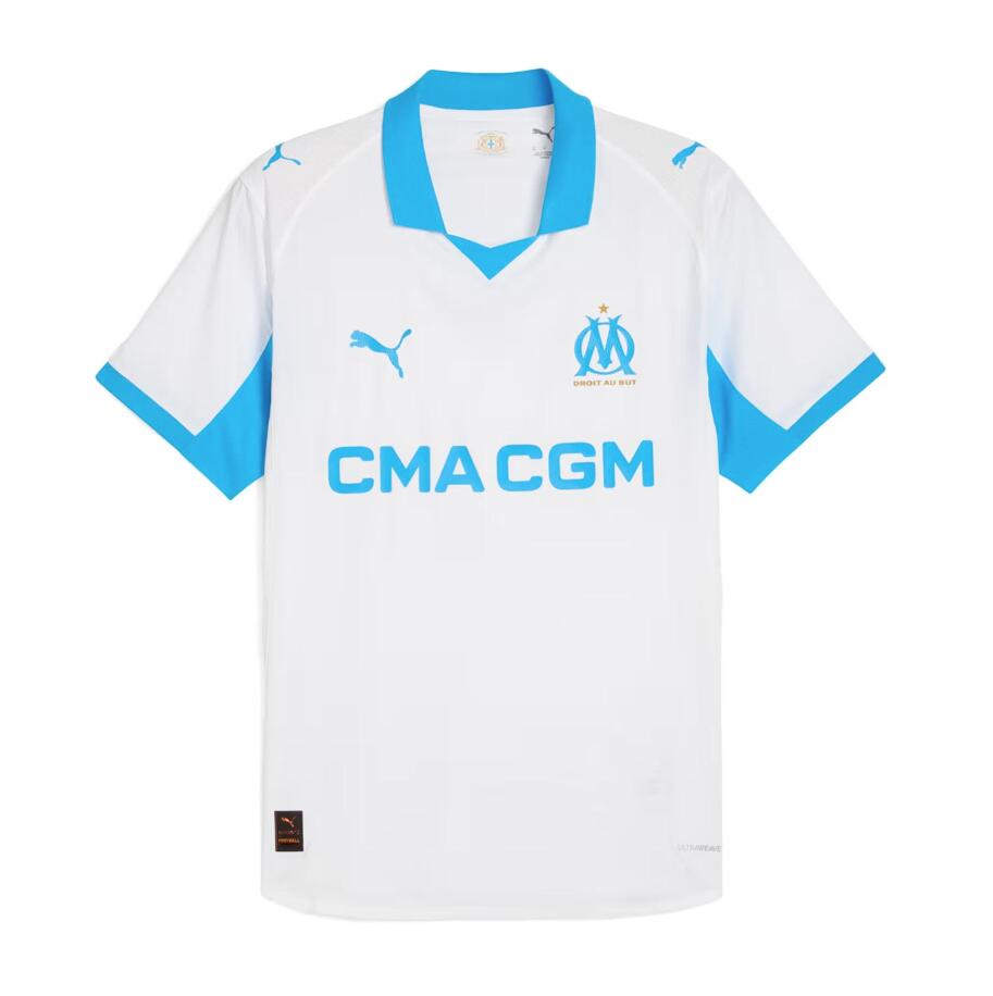Camiseta Olympique de Marsella 2025/26 primera equipación versión fan blanca Vélodrome – Cortita y al Pie